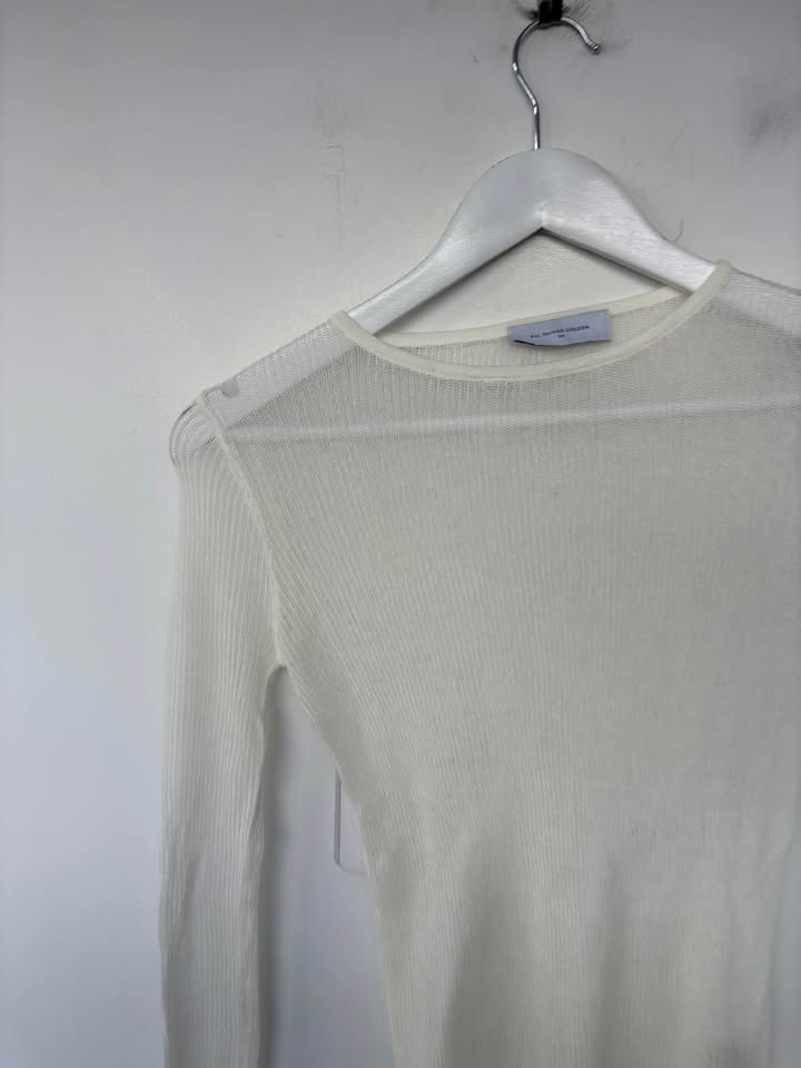 All Things Golden Sheer Knit Top - Size XS