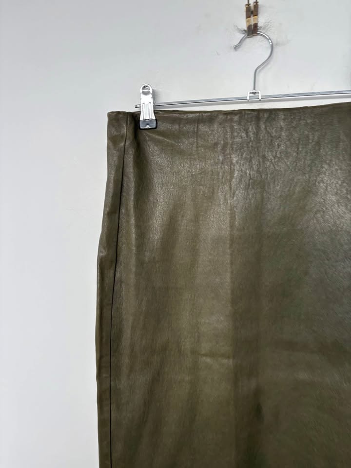 Scanlan Theodore Leather Skirt - Size 12