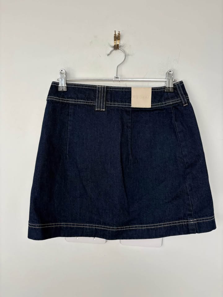 Kookai Denim Mini Skirt - Size 6