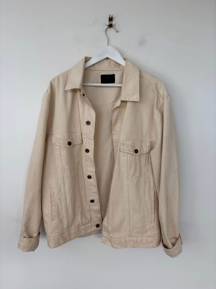 Sir. Cream Denim Jacket - Size Large