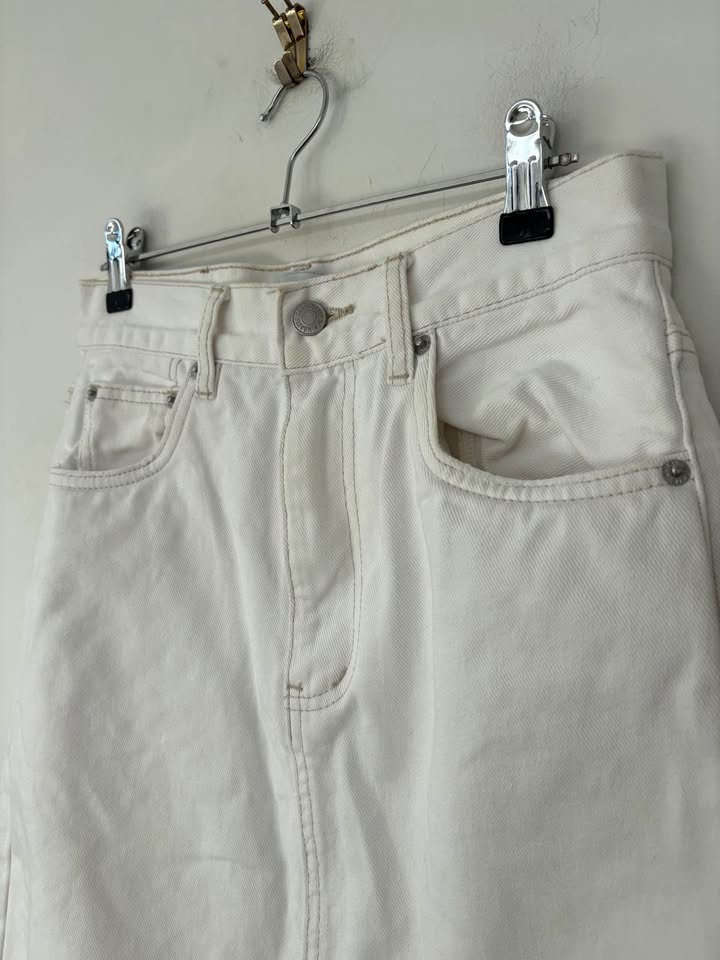 Bayse White Denin Skirt - Size 7