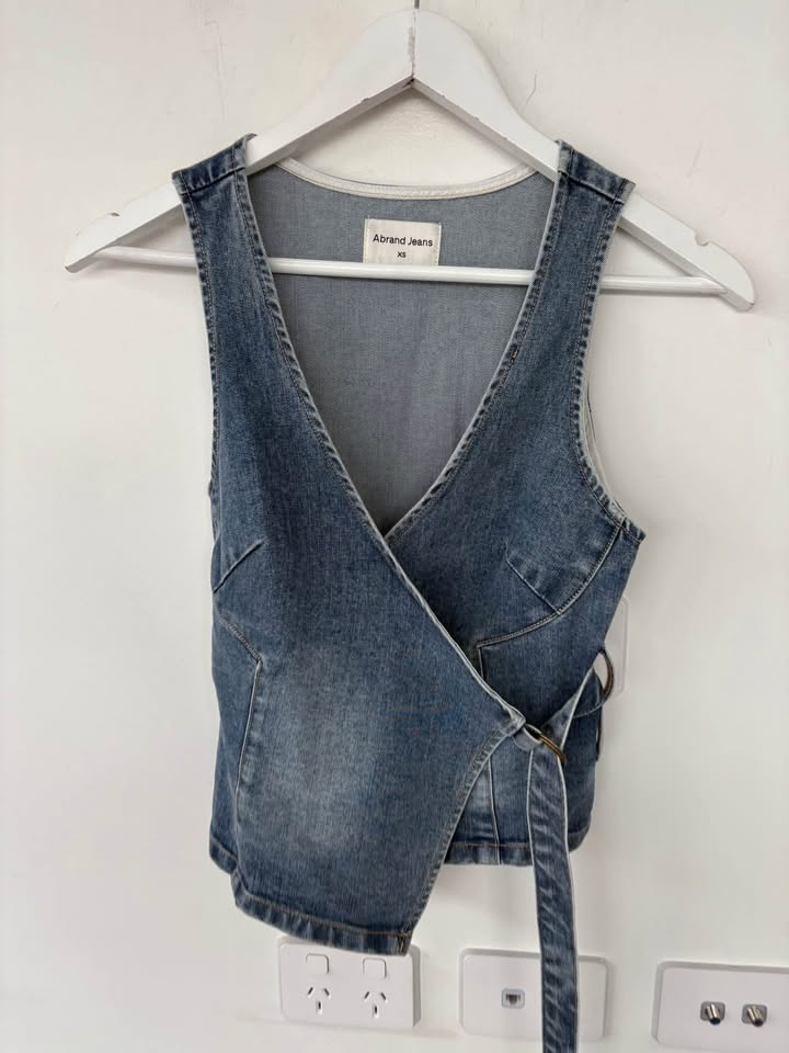 Abrand Jeans Denim Vest - Size XS