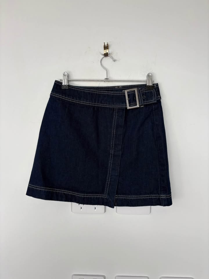 Kookai Denim Mini Skirt - Size 6