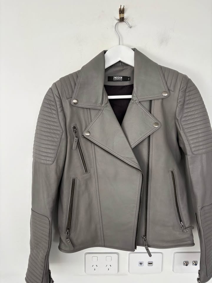 2nd Skin Leather Jacket - Size 10