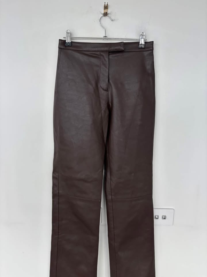 Henne Faux Leather Pants - Size 4