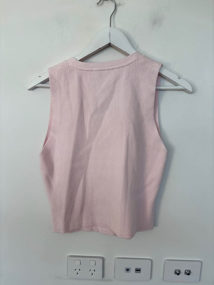 Witchery Pink Vest - Size Large