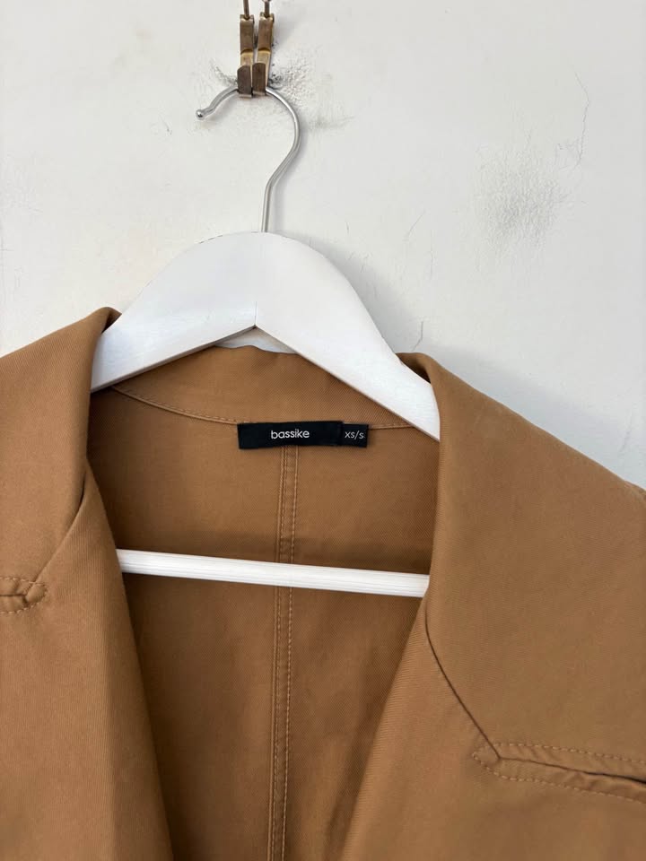 Bassike Trench Coat - Size XS/S