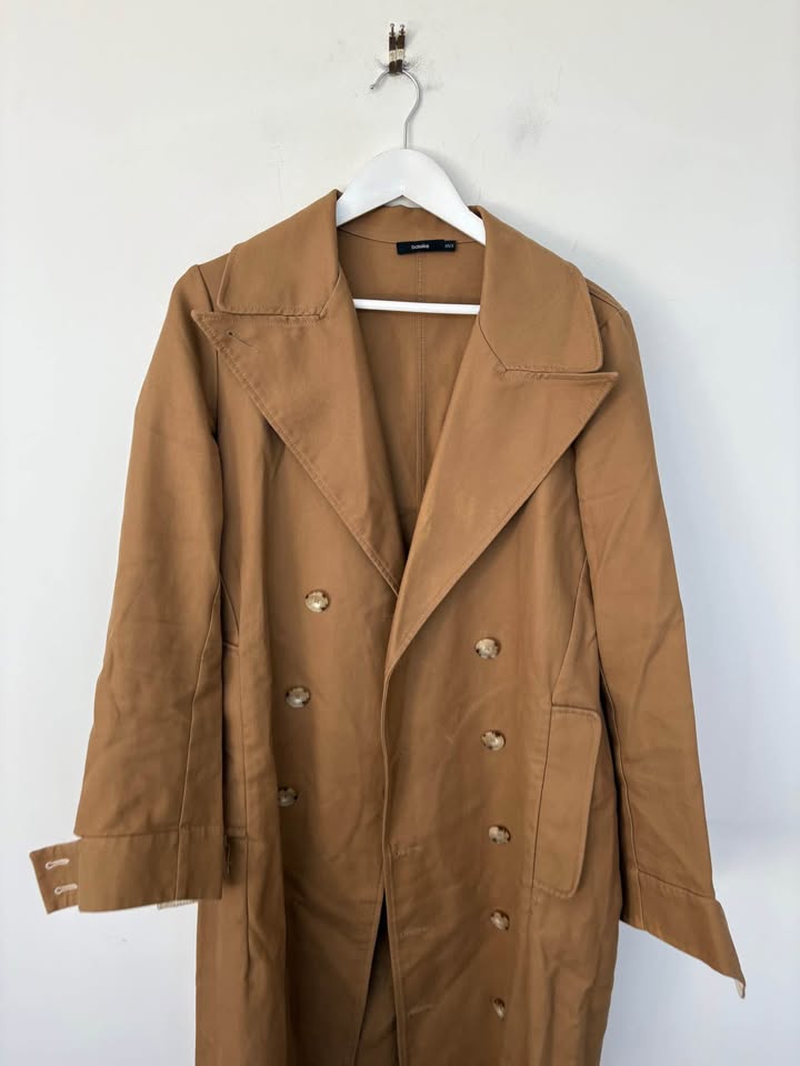 Bassike Trench Coat - Size XS/S