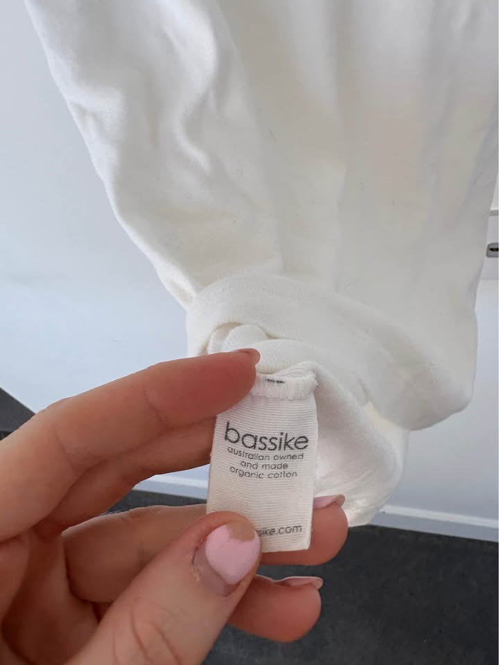 Bassike Tank - Size Medium