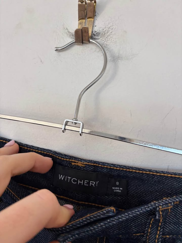 Witchery Denim Skirt - Size 8