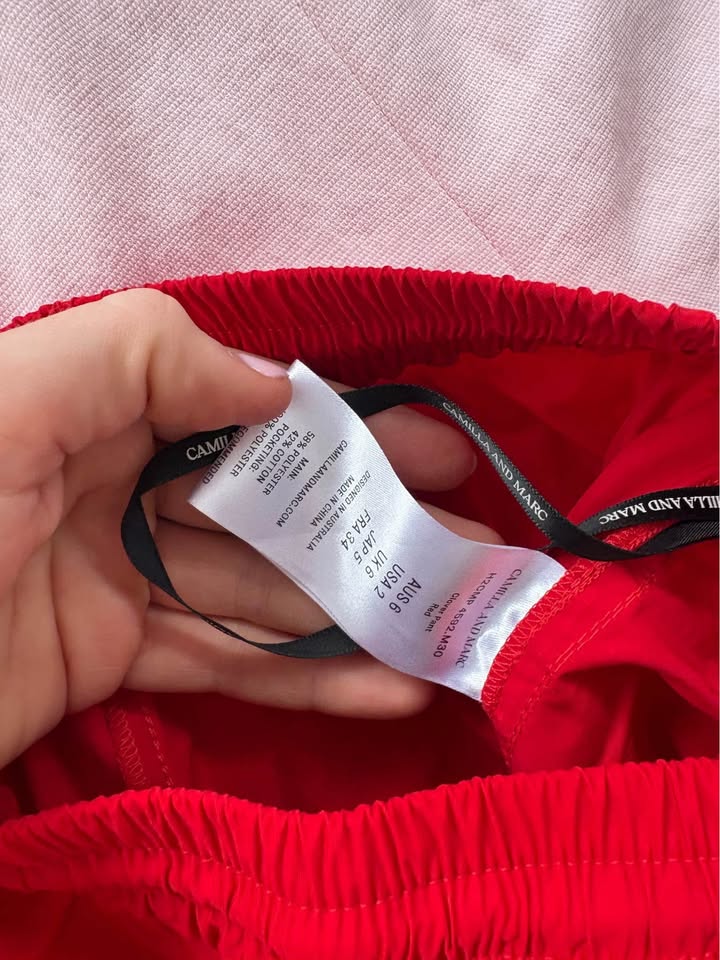 Camilla and Marc Red Pants - Size 6