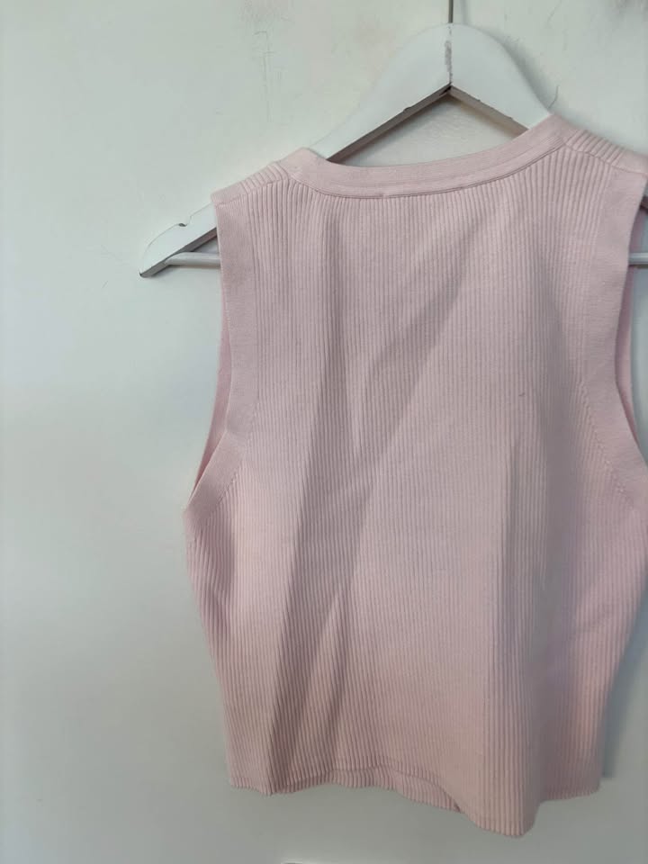 Witchery Pink Vest - Size Large