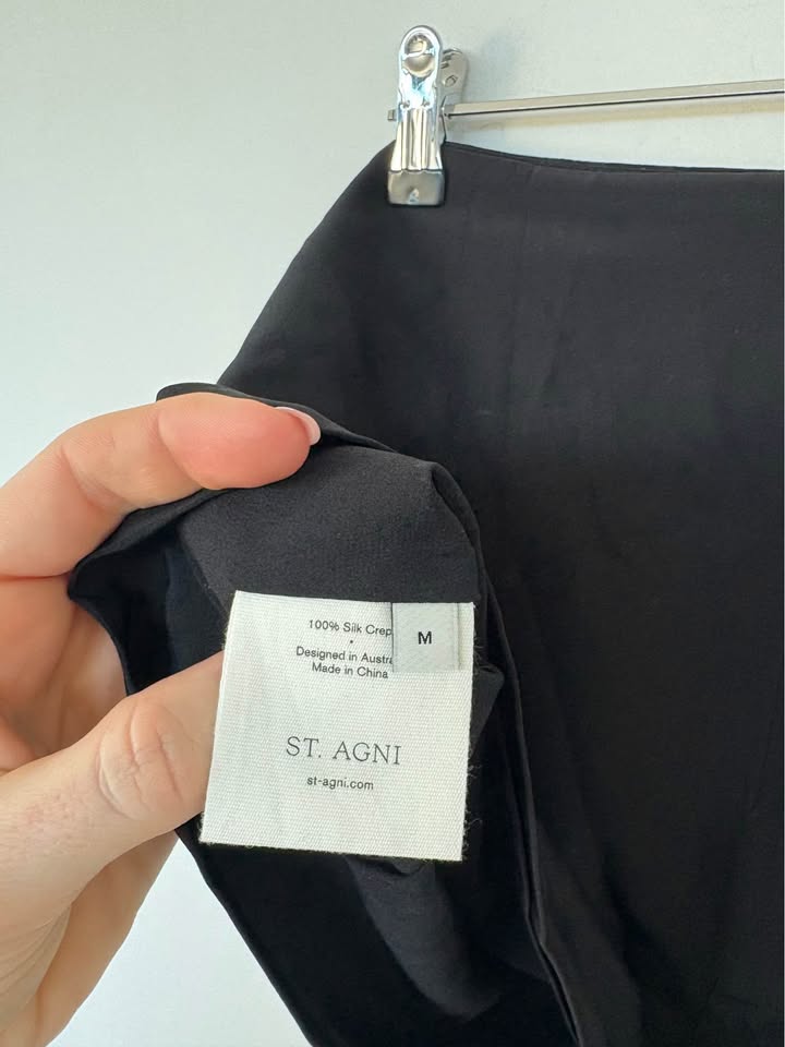 St Agni Silk Skirt - Size Medium