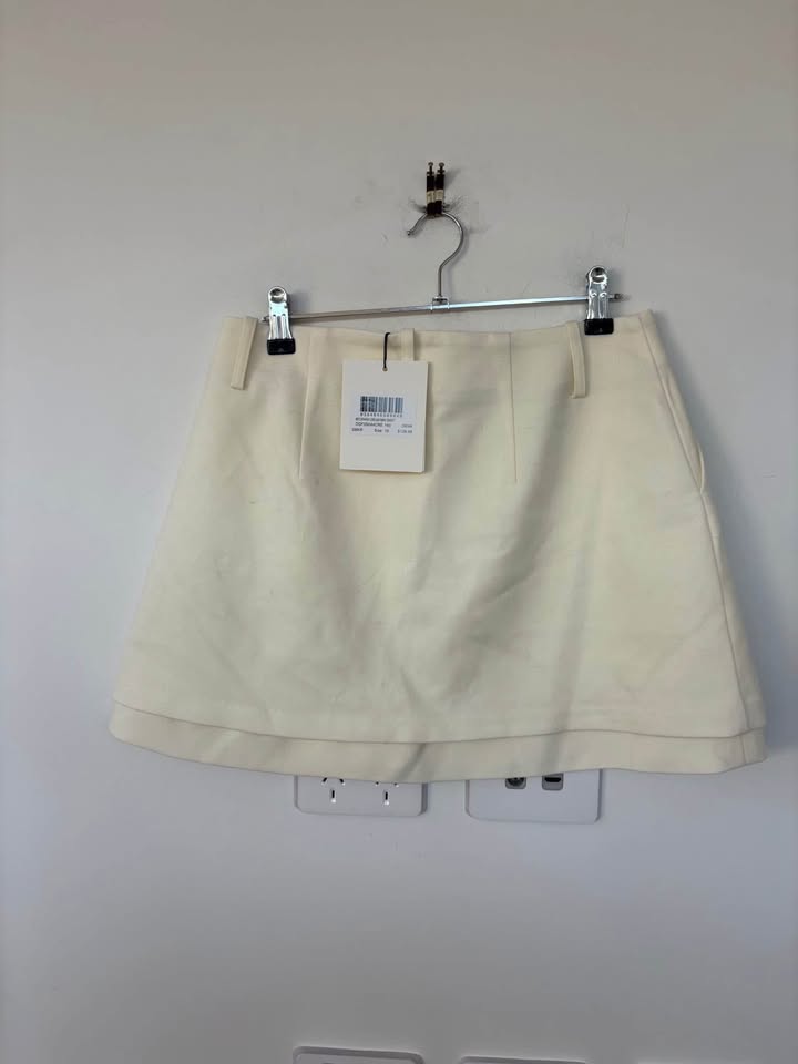 Dissh Cream Skirt - Size 10