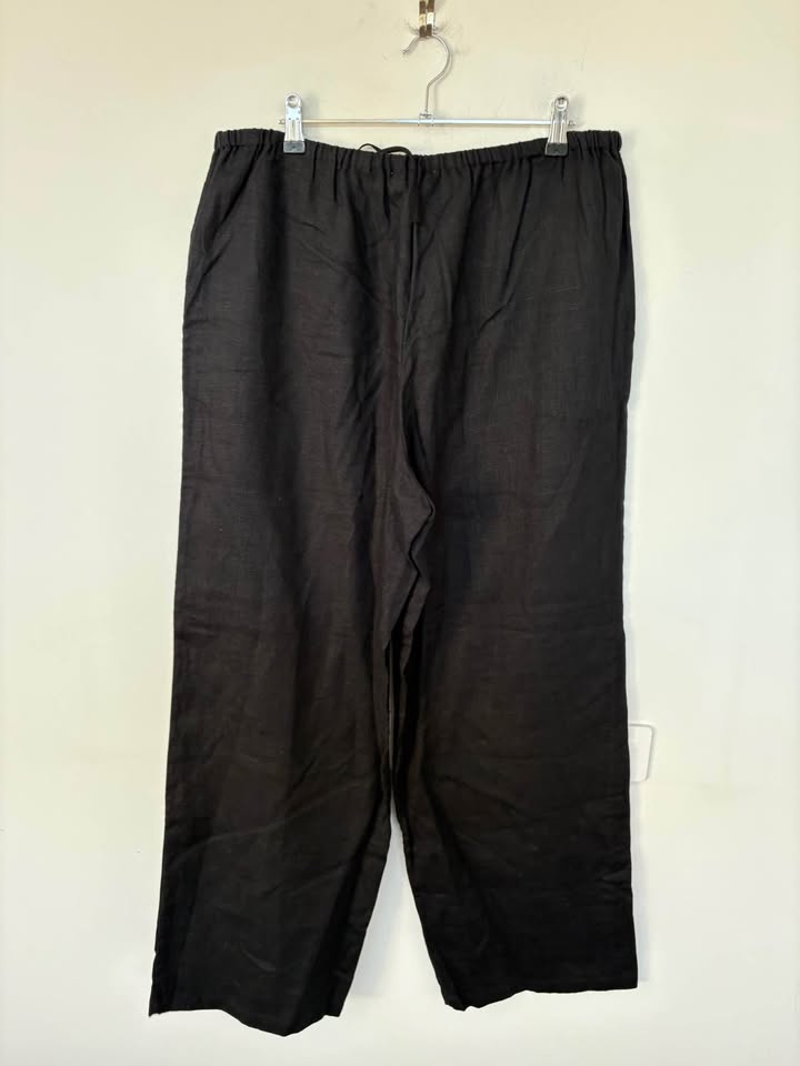 Witchery Black Linen Pants - Size 12