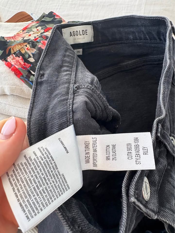 Agolde Black Jeans - Size 26