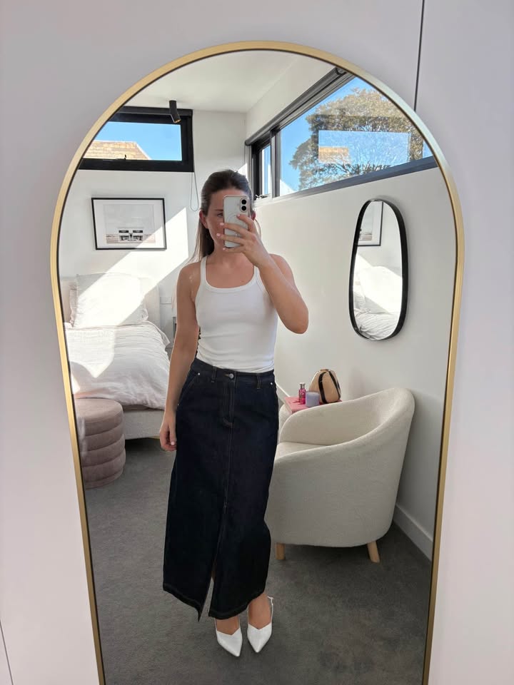 Witchery Denim Skirt - Size 8