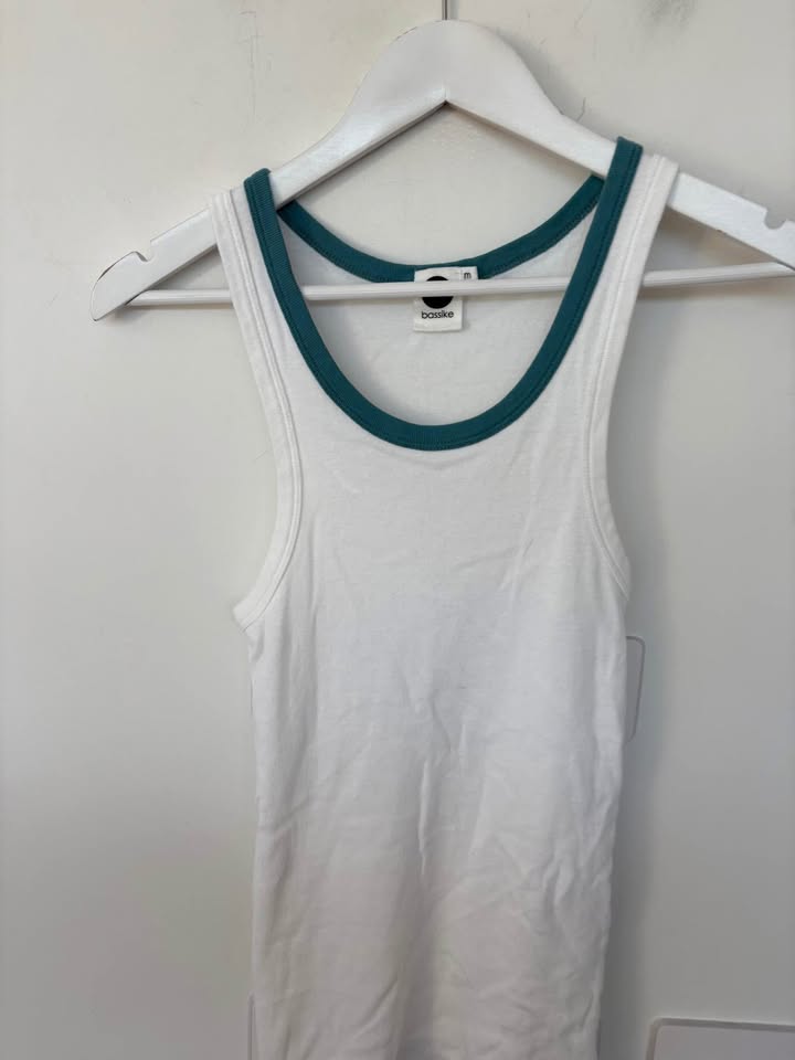 Bassike Tank - Size Medium
