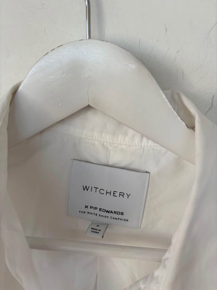Witchery White Shirt - Size 8