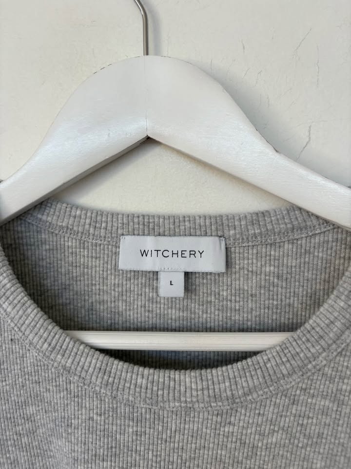 Witchery Grey Tee - Size Large