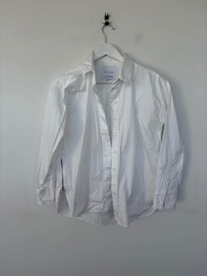 Witchery White Shirt - Size 8