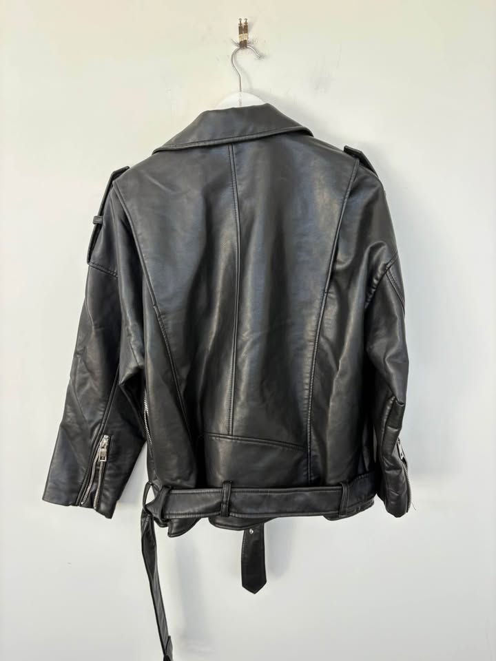 Zara Leather Jacket - Size Medium