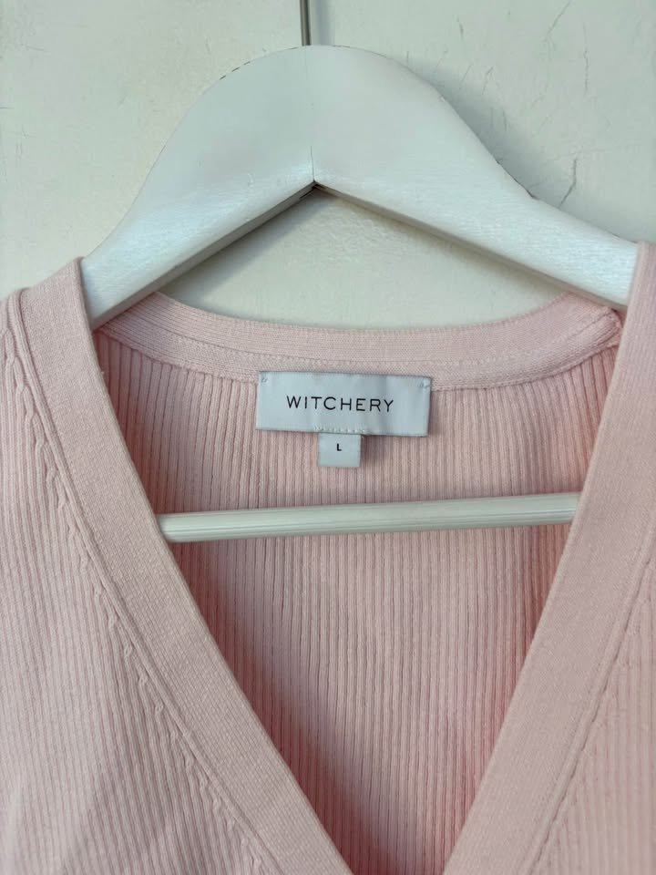 Witchery Pink Vest - Size Large