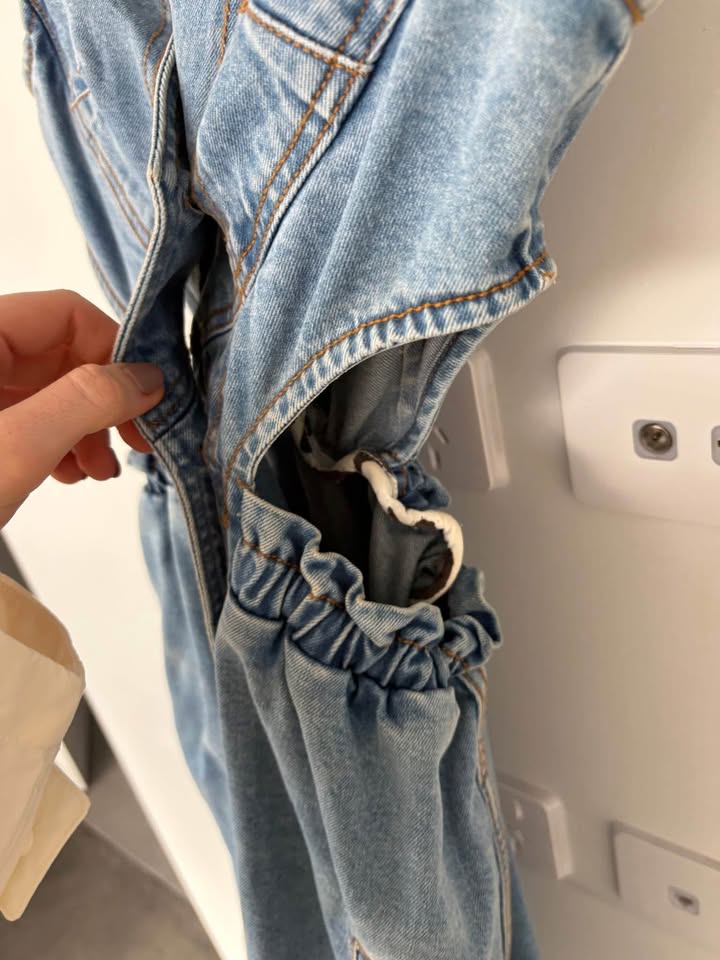 Aje Denim Mini Dress - size 8