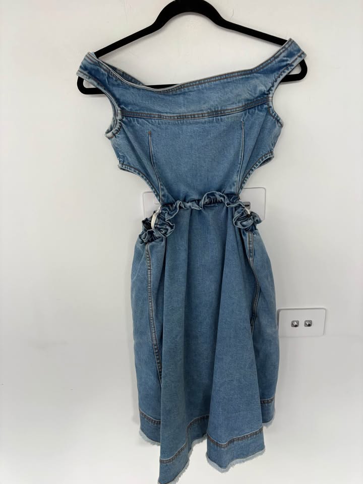 Aje Denim Mini Dress - size 8