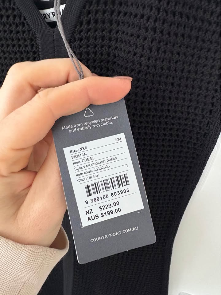 Country Road Knit Dress - size XXS BNWT