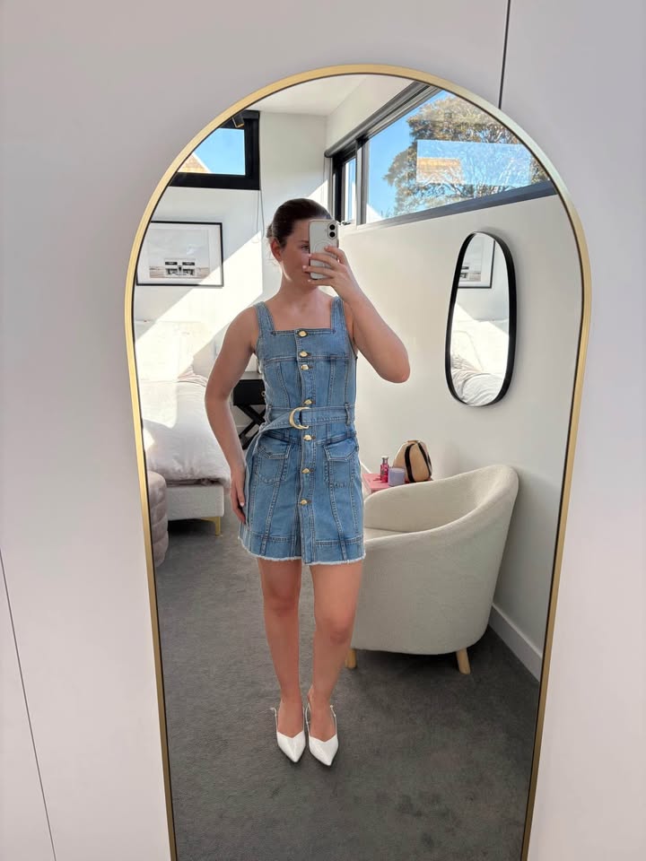 Aje denim mini dress - size 6