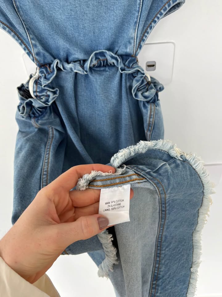 Aje Denim Mini Dress - size 8