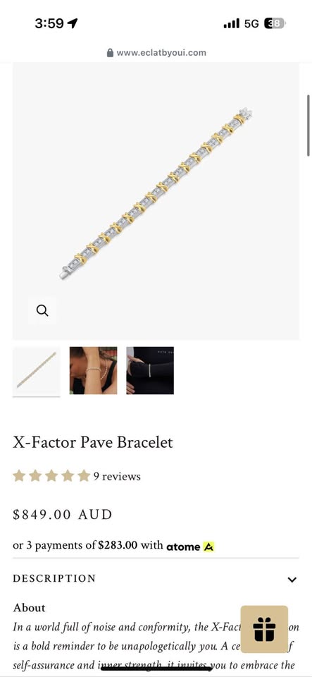 Eclat by Oui Diamond Bracelet