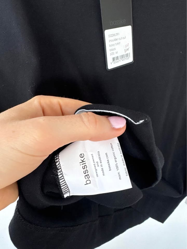 Bassike Tee - Size Medium