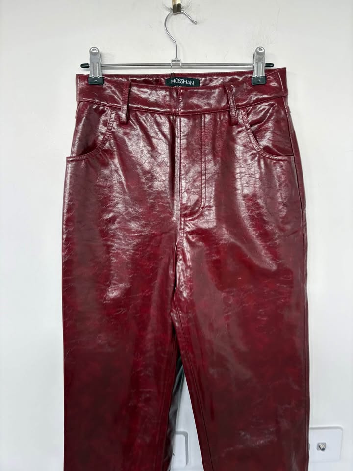 Mossman Faux Leather Pants - Size 6