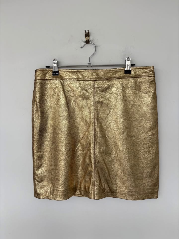 2nd Skin Leather Skirt - size 10
