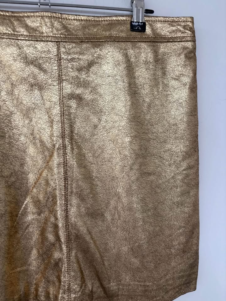 2nd Skin Leather Skirt - size 10