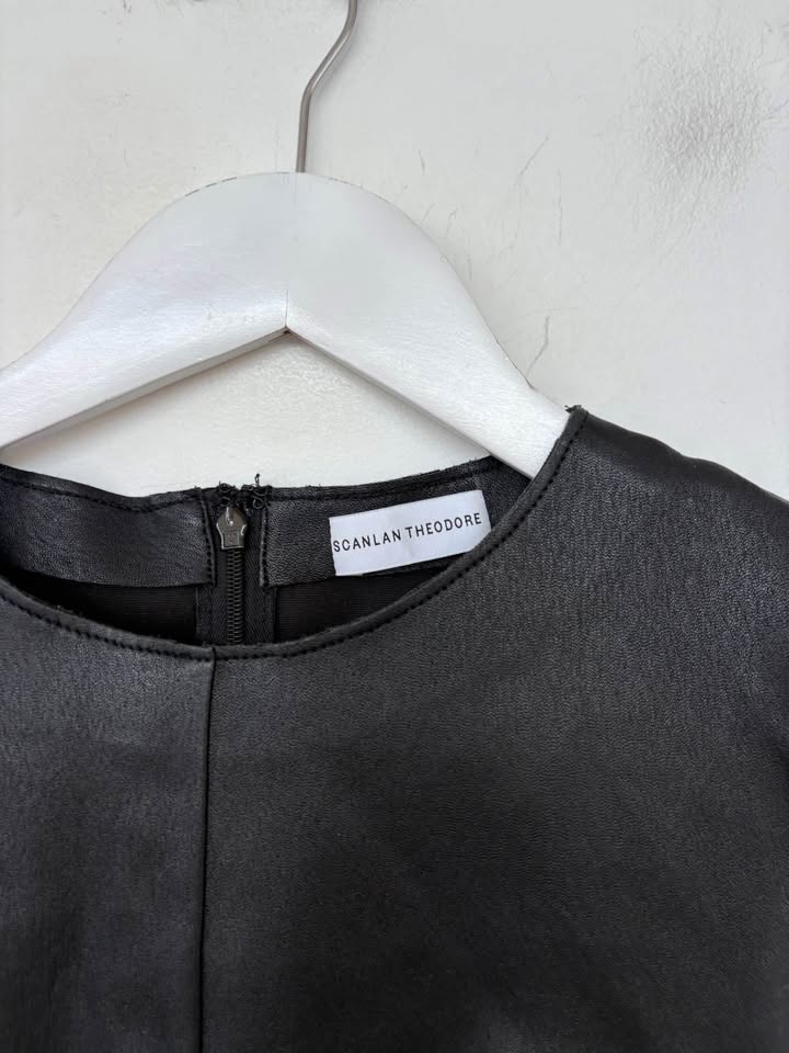 Scanlan Theodore Leather Top - size 10