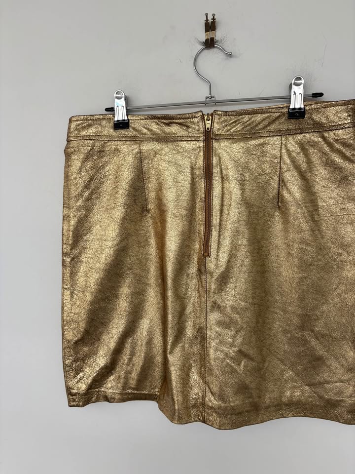 2nd Skin Leather Skirt - size 10