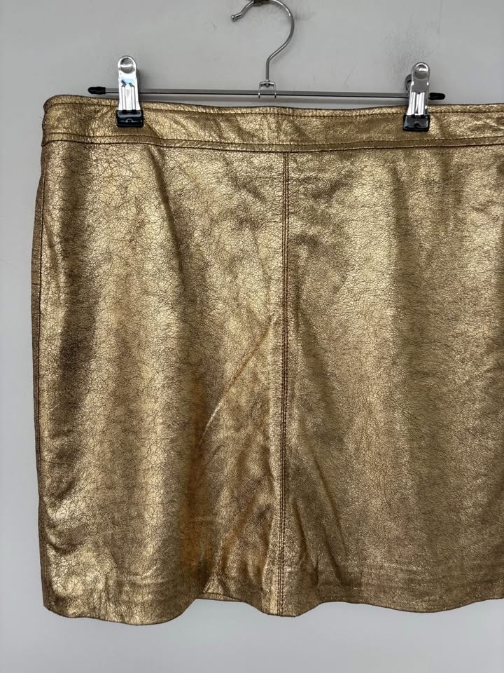 2nd Skin Leather Skirt - size 10
