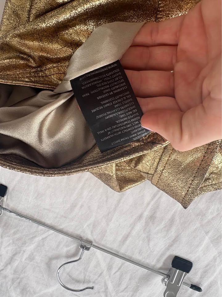 2nd Skin Leather Skirt - size 10