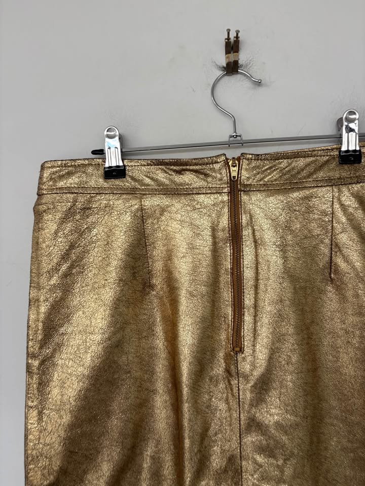 2nd Skin Leather Skirt - size 10