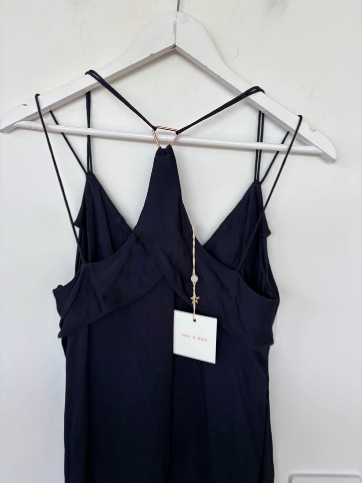 Sass and Bide Navy Dress - size 8 BNWT