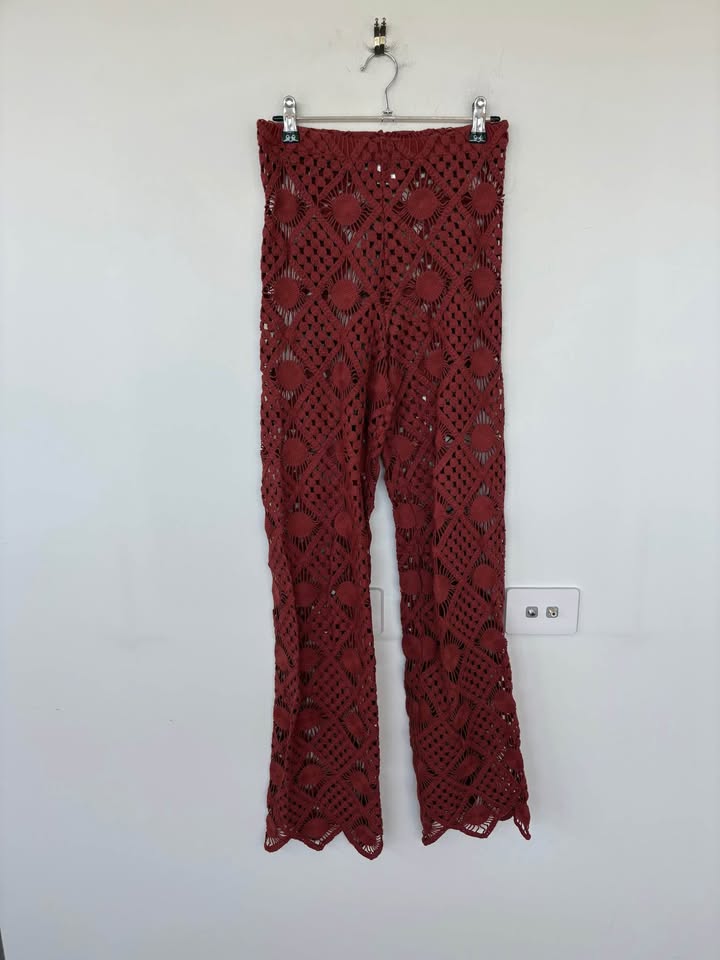 Sara Cristina Crochet Pants - size small