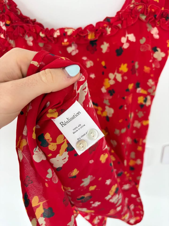 Realisation Silk Mini Dress - size XS