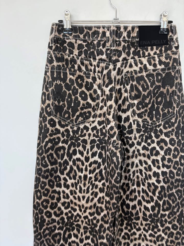 Ena Pelly Animal Print Jeans - Size 24
