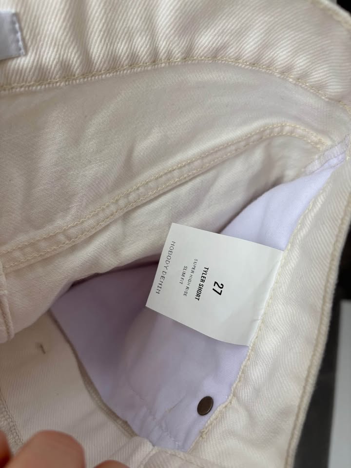 Nobody Denim White Short - Size 27