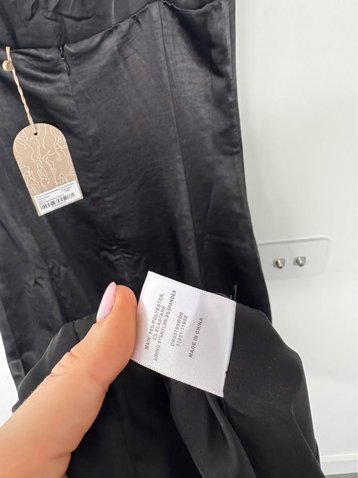 Meshki Black Maxi Dress - Size Small