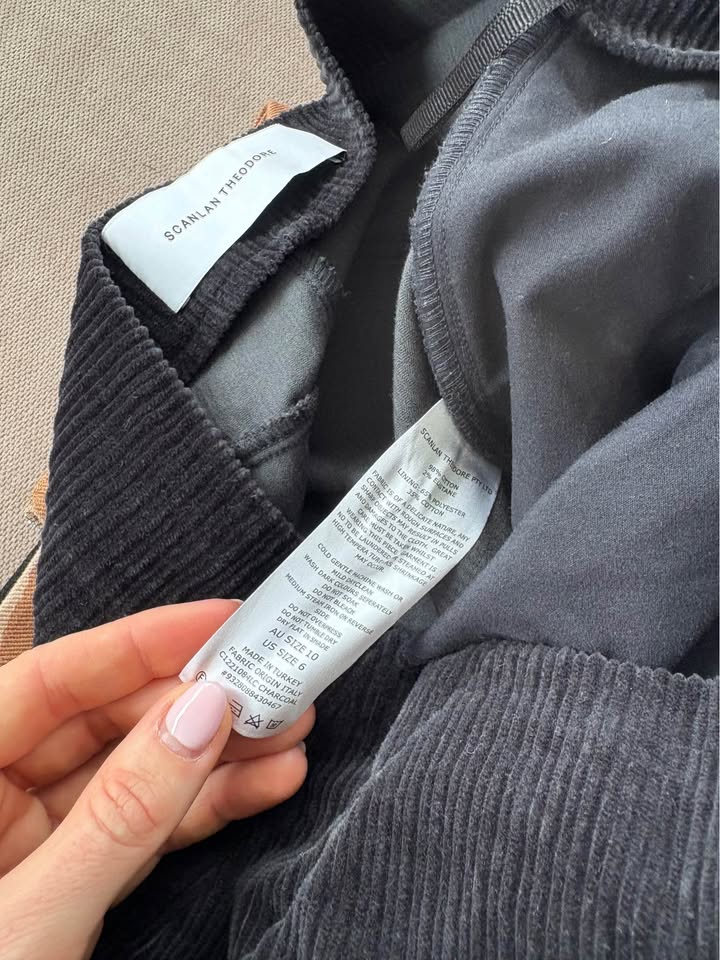 Scanlan Velvet Pants - size 10