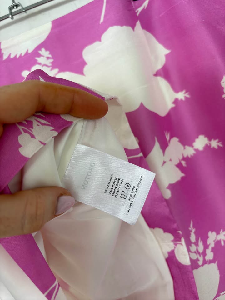 Oroton Silk Skirt - size 14